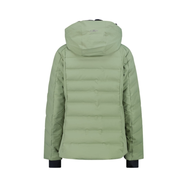 cmp Woman Jacket Fix Hood E624_Green Tea 34W4406