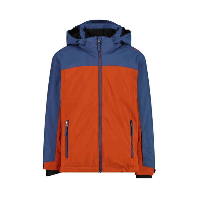 cmp Kid Jacket Snaps Hood C698_Brick 39W1924