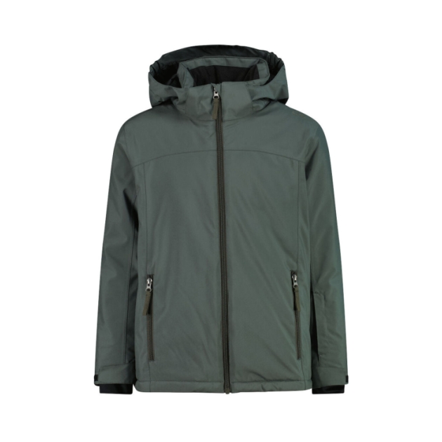 cmp Kid Jacket Snaps Hood 23FZ_Jungle Olive 39W1924