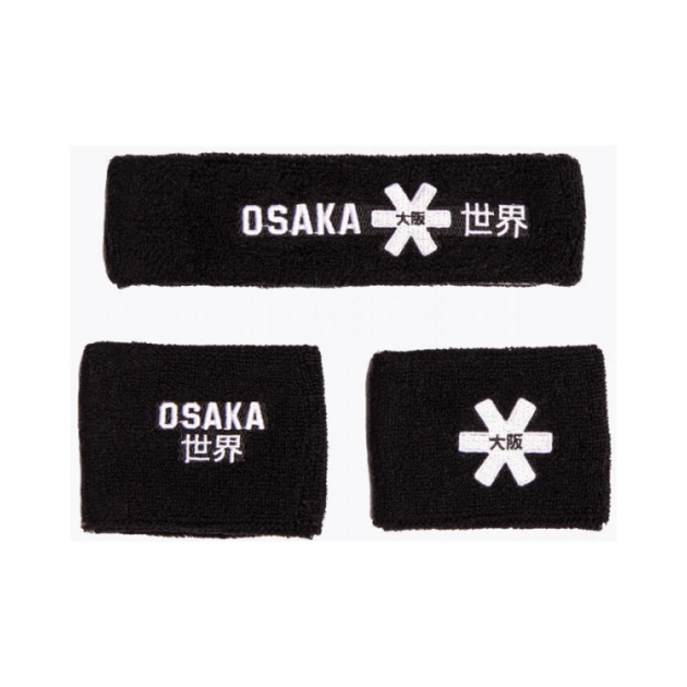 osaka Sweatband Set 2.0 9008 black-white GDG00049