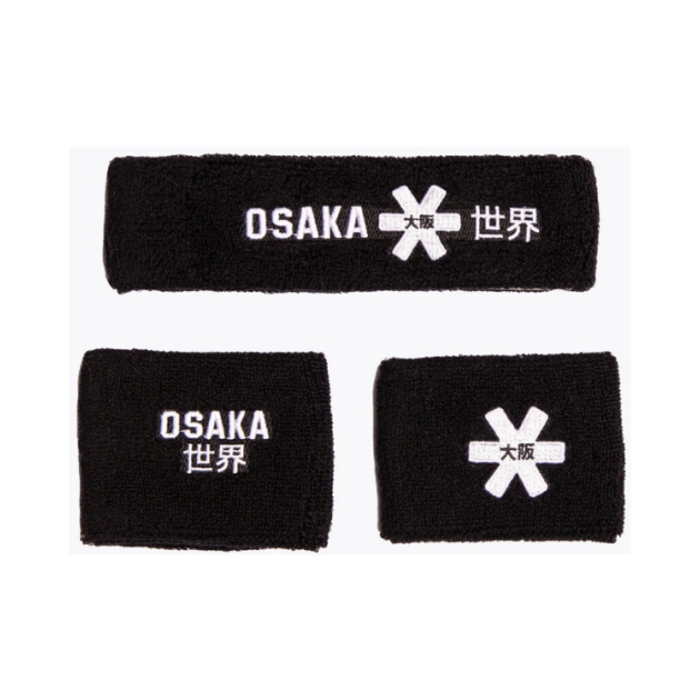 osaka Sweatband Set 2.0 9008 black-white GDG00049