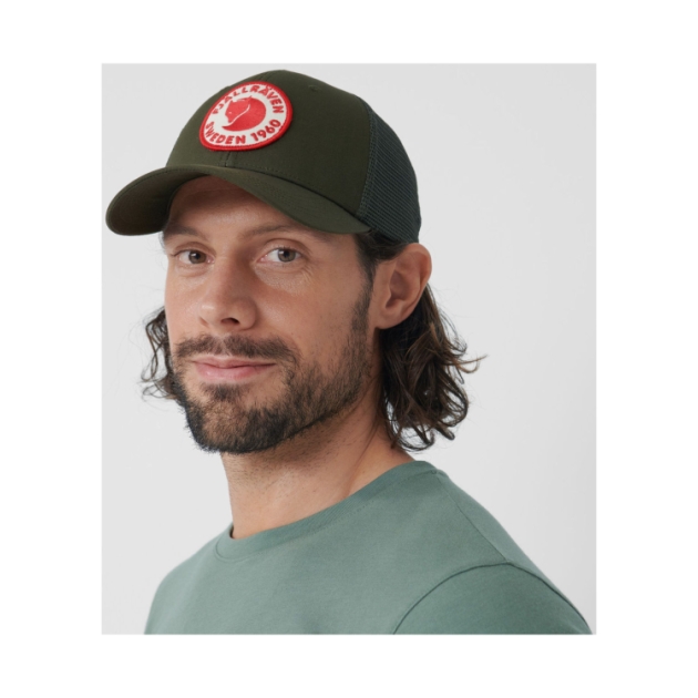 fjällräven 1960 Logo Langtradarkeps 662_Deep Forest F78138
