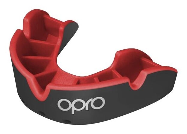 Opro Silver Superior Fit Mouthguard 8600 Black-Red 790007