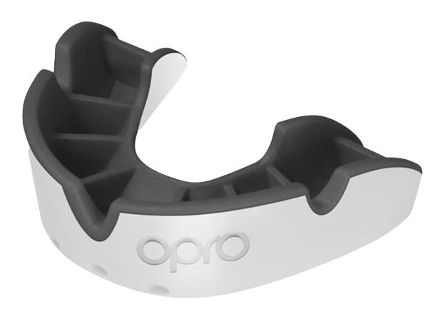 Opro Silver Superior Fit Mouthguard 2800 White-Black 790007