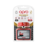 opro Gold Ultra Fit Mouthguard Braces 6200 Red-White 790006