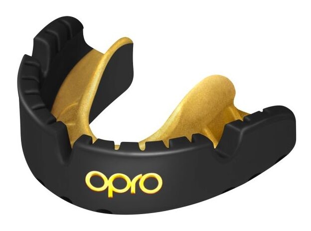 opro Gold Ultra Fit Mouthguard Braces 8820 Black-Gold 790006