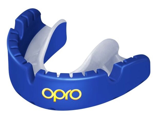 Opro Gold Ultra Fit Mouthguard Braces 7156 Blue-White 790006