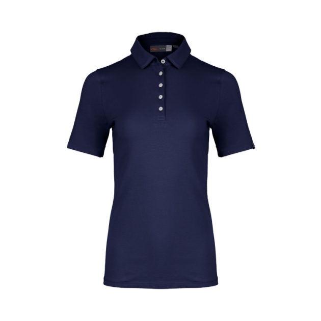 kjus Women Hollow Pima Polo S/S K0089705_Atlanta Blue K00897
