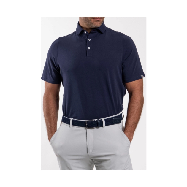 kjus Men Hollow Pima Polo S/S K0088204_Atlanta Blue K00882