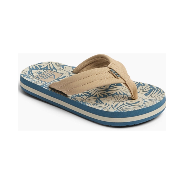 Reef Kids Ahi teenslipper Blue/Tan Palm CJ6626