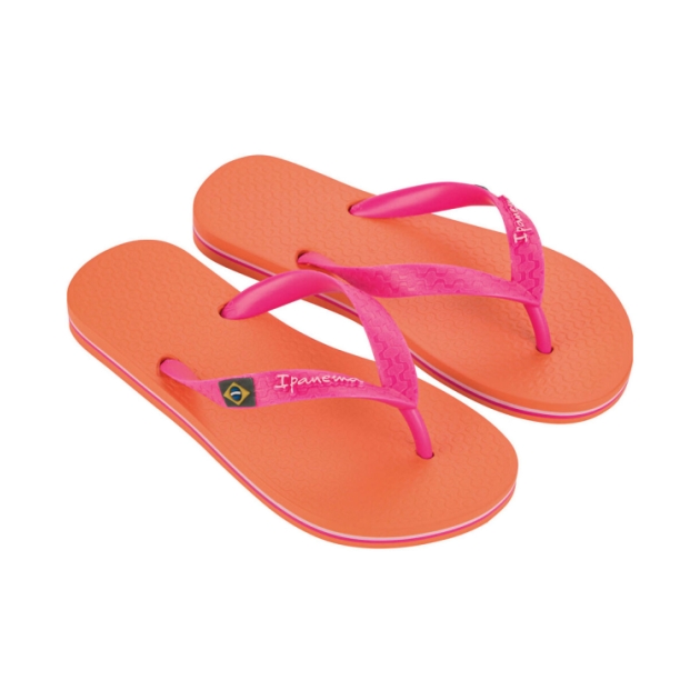 ipanema Classic Brasil Kids Slippers AR829_Orange/Pink IP 80416