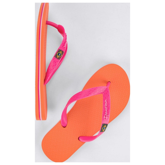 ipanema Classic Brasil Kids Slippers AR829_Orange/Pink IP 80416