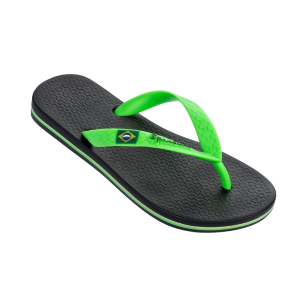 ipanema Classic Brasil Kids Slippers 20534_Black/Green IP 80416