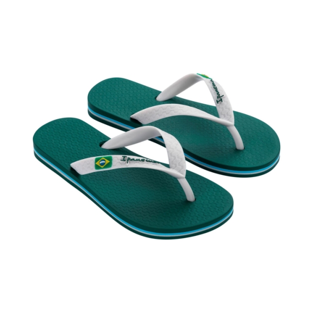 ipanema Classic Brasil Kids Slippers BB616_Green/Grey IP 80416