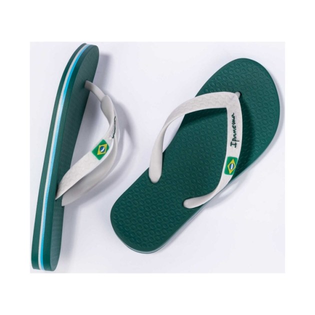 ipanema Classic Brasil Kids Slippers BB616_Green/Grey IP 80416