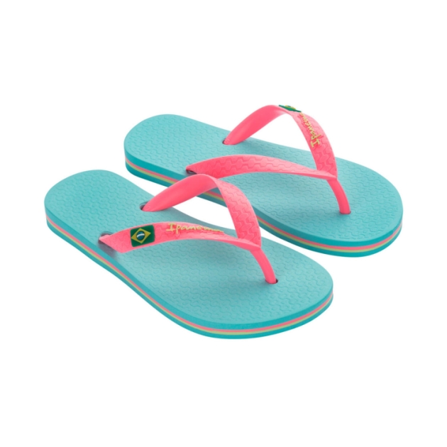 ipanema Classic Brasil Kids Slippers BB614_Blue/Pink IP 80416