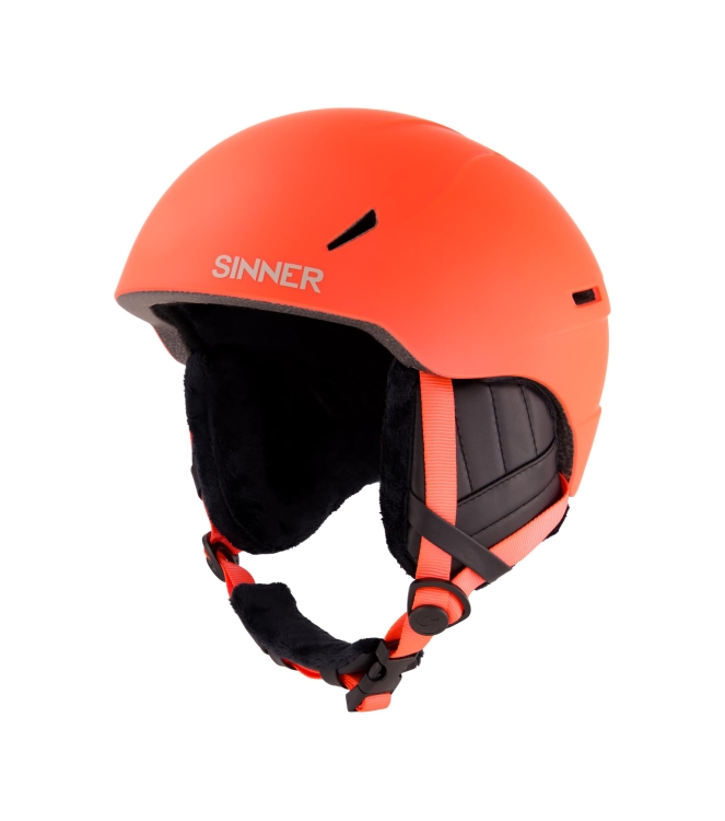 Sinner Sinner Crest 60_matte orange neon SIHE-156 60_Matte Orange Neon Sinner wintersport accessoires SIHE-156 beige bij Leerentveldvrijetijd.nl