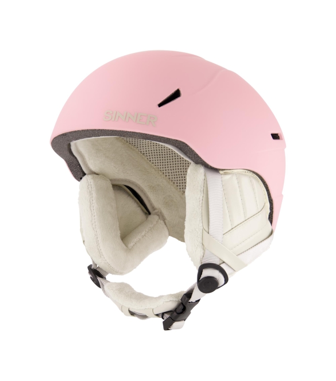 Sinner Sinner Crest 70_matte light pink SIHE-156 70_Matte Light Pink Sinner wintersport accessoires SIHE-156 ivoor bij Leerentveldvrijetijd.nl
