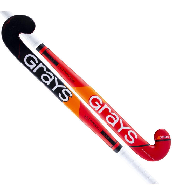 Grays Grays 100i UB MC Indoor black/red 23239 Black/Red Grays hockeysticks 23239 licht grijs bij Leerentveldvrijetijd.nl