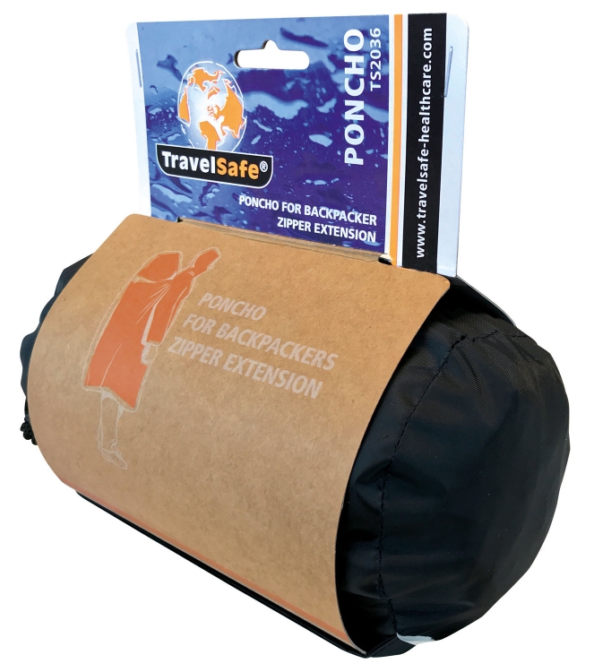 TravelSafe TravelSafe Regenponcho Zipper Extension 0005 navy TS2036 0005 NAVY TravelSafe jassen TS2036 antraciet bij Leerentveldvrijetijd.nl