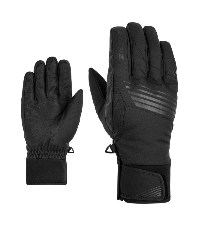 Ziener Ziener Giljano AS(R) PR Glove Ski Alpin 12_black 801211 12_Black Ziener wintersportkleding 801211 licht grijs bij Leerentveldvrijetijd.nl