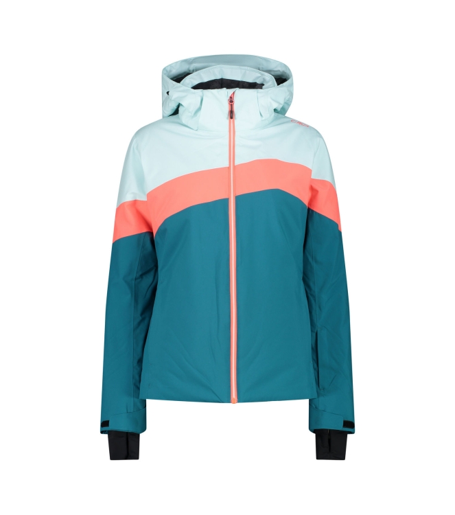 CMP CMP Woman Jacket Zip Hood e867 teal 34W4566 E867 Teal CMP jassen 34W4566 antraciet bij Leerentveldvrijetijd.nl