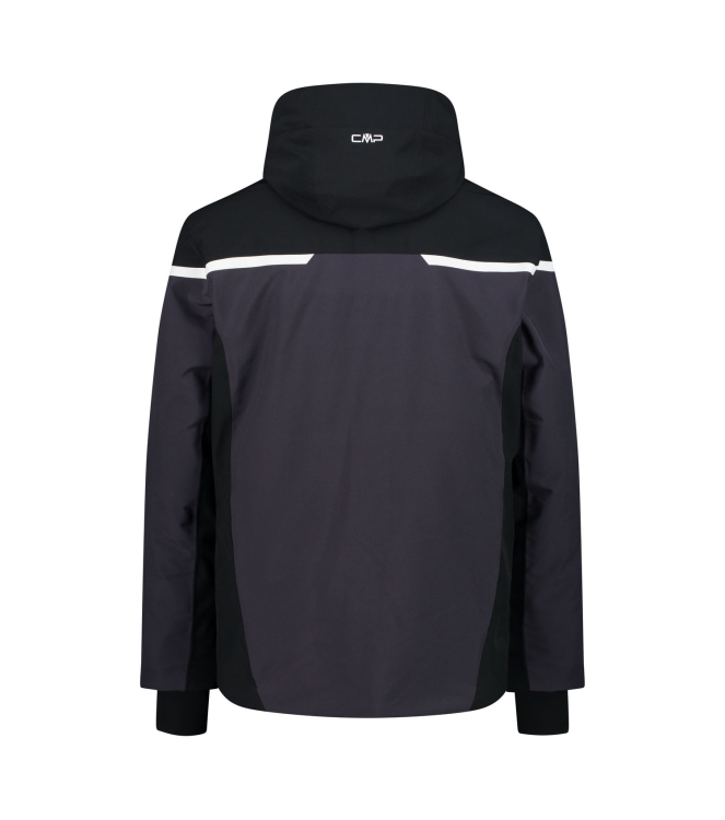 CMP CMP Man Jacket Zip Hood u423 antracite 34W4687 U423 Antracite CMP jassen 34W4687 zwart combinatie bij Leerentveldvrijetijd.nl