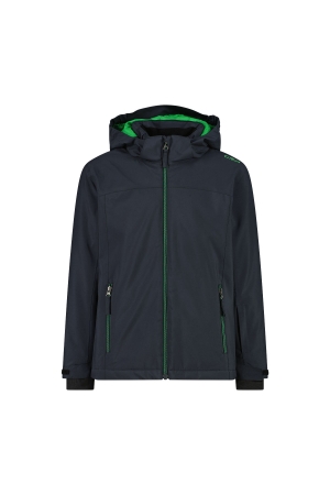 CMP CMP Kid Jacket Snaps Hood 29UU Antracite-Deep Mint CMP CMP Kid Jacket Snaps Hood 29UU Antracite-Deep Mint