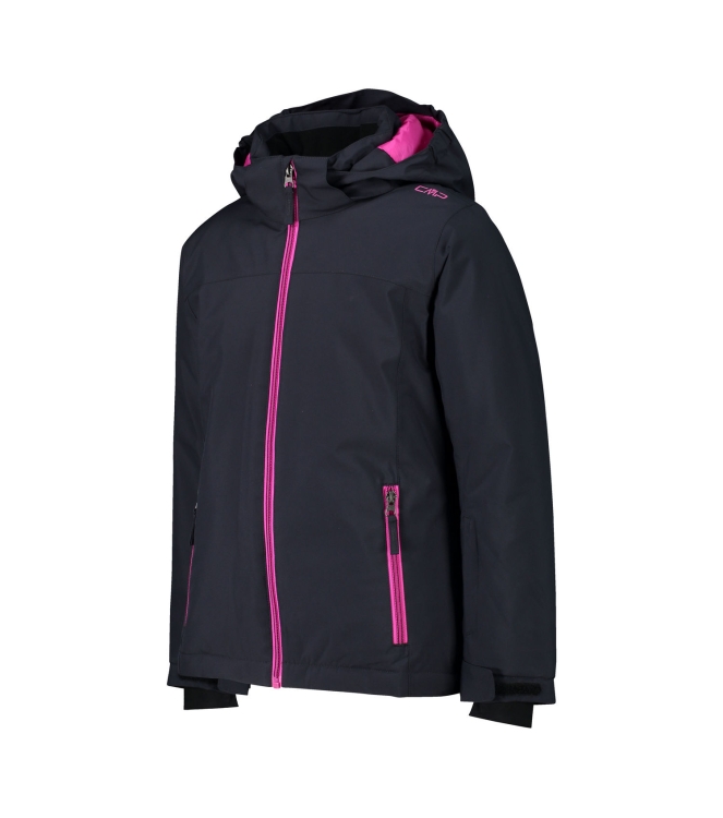 CMP CMP Kid G Jacket Snaps Hood 00us antracite-festival 39W2085 00US Antracite-Festival CMP jassen 39W2085 lichtblauw bij Leerentveldvrijetijd.nl