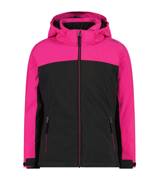 CMP CMP Kid G Jacket Snaps Hood 13cz_festival antracite 39W2085 13CZ_Festival Antracite CMP jassen 39W2085 ivoor bij Leerentveldvrijetijd.nl