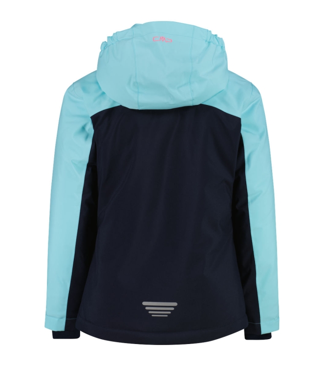 CMP CMP Kid G Jacket Snaps Hood e408_aquarius 39W2085 E408_Aquarius CMP jassen 39W2085 zand bij Leerentveldvrijetijd.nl