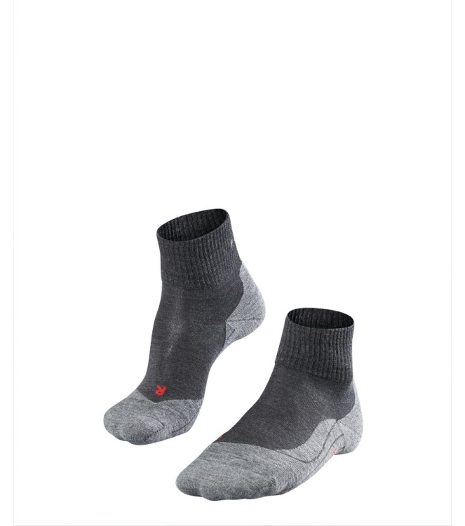 Falke Falke TK5 Wander Short 3180_asphalt mel. 16461 3180_asphalt mel. Falke wandelsokken 16461 lichtblauw bij Leerentveldvrijetijd.nl