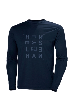 Helly Hansen Helly Hansen Skog Graphic Ls Tee 597_Navy Helly Hansen Helly Hansen Skog Graphic Ls Tee 597_Navy