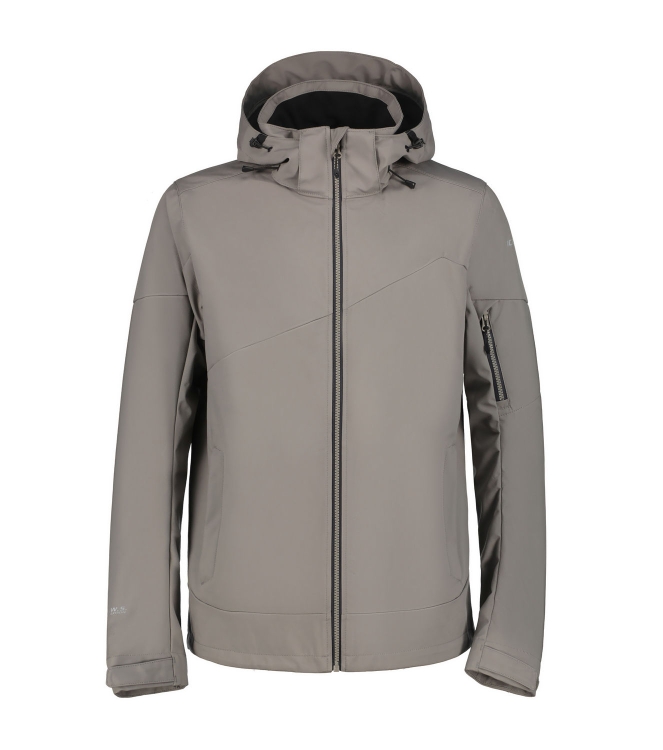 Icepeak Icepeak Barmstedt M Softshell Jacket 275_granite 57911_544_I 275_Granite Icepeak jassen 57911_544_I zwart combinatie bij Leerentveldvrijetijd.nl