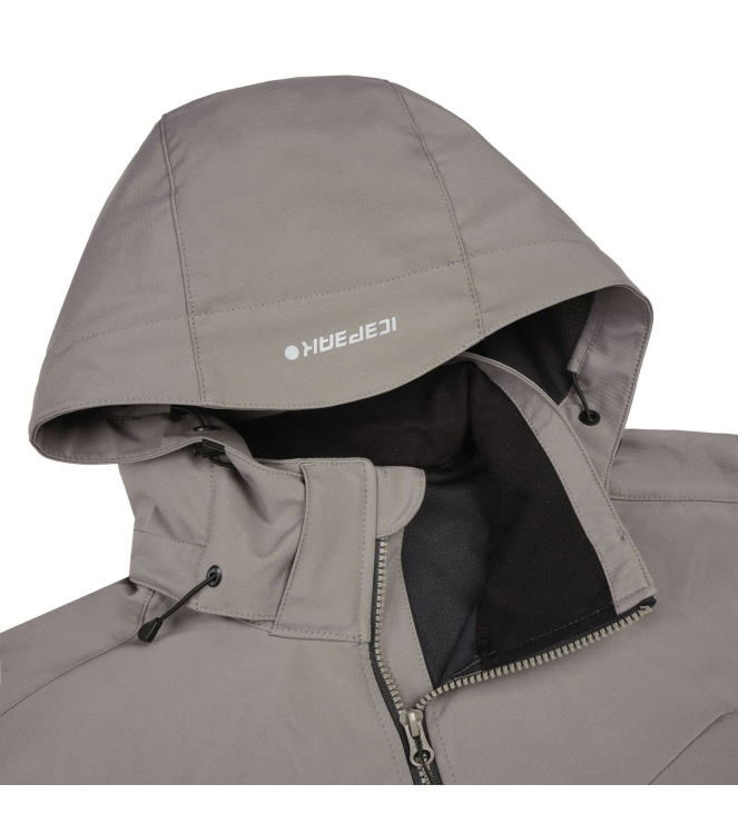 Icepeak Icepeak Barmstedt M Softshell Jacket 275_granite 57911_544_I 275_Granite Icepeak jassen 57911_544_I zwart combinatie bij Leerentveldvrijetijd.nl