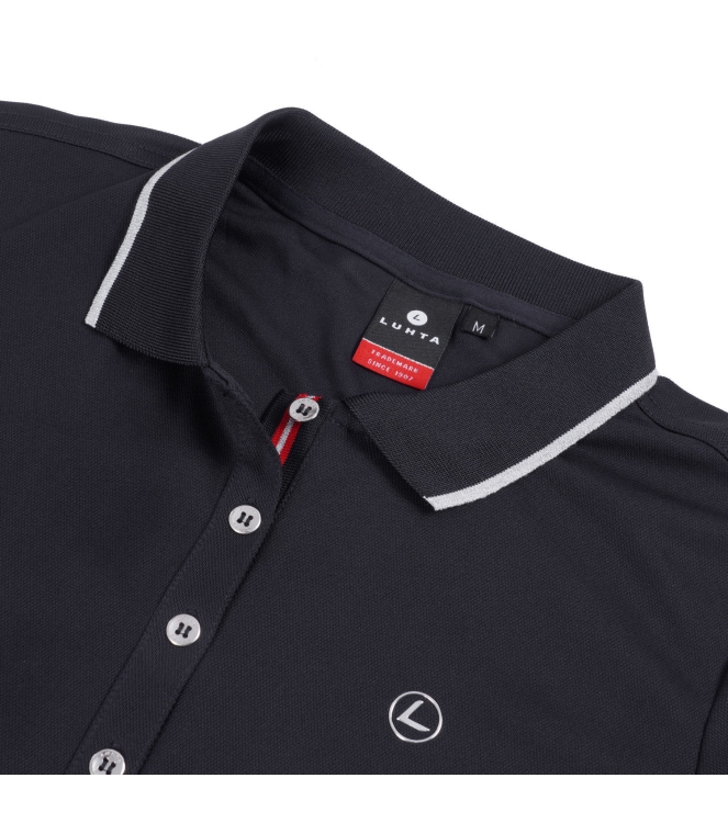 Luhta Luhta Kivimaa Wm Polo Shirt 390_dark blue 37283_590_L 390_Dark Blue Luhta fleeces en truien 37283_590_L geen kleur bij Leerentveldvrijetijd.nl
