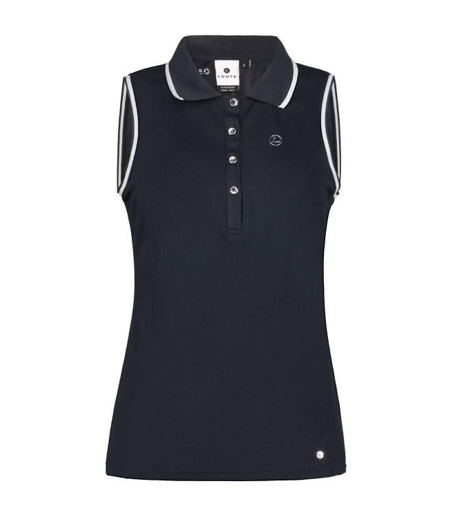 Luhta Luhta Kivisaari Wm Polo Top 390_dark blue 37284_590_L 390_Dark Blue Luhta fleeces en truien 37284_590_L geen kleur bij Leerentveldvrijetijd.nl