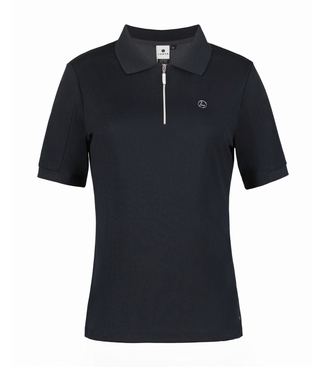 Luhta Luhta Aerola Wm Polo Shirt 390_dark blue 37306_315_L 390_Dark Blue Luhta fleeces en truien 37306_315_L geen kleur bij Leerentveldvrijetijd.nl