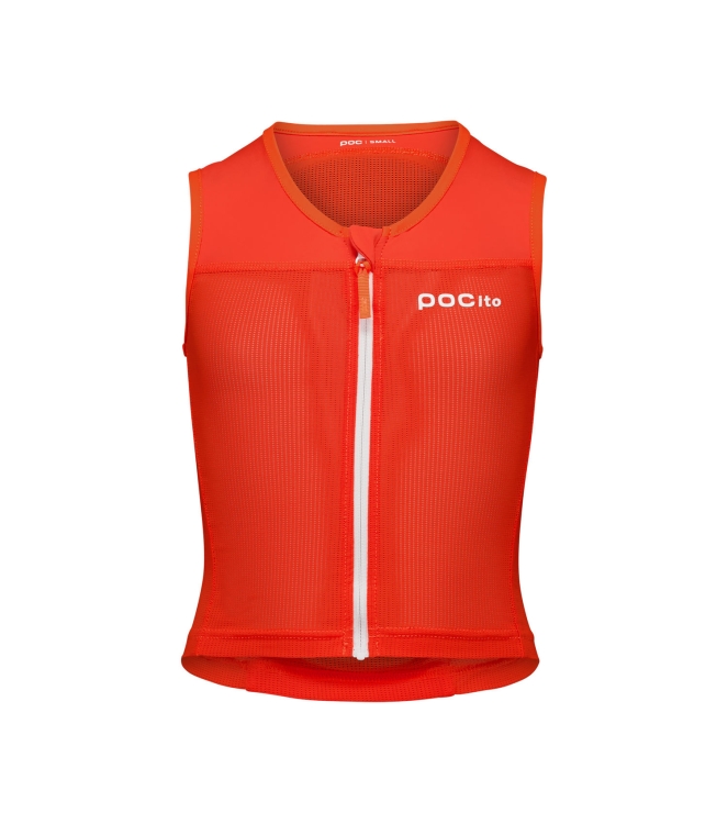 POC POC Pocito VPD Air Vest 9050 fluorescent orange 20024 9050 Fluorescent Orange POC wintersport accessoires 20024 beige bij Leerentveldvrijetijd.nl