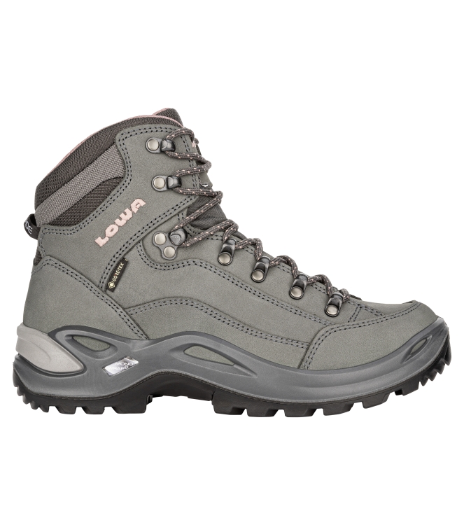 Lowa Lowa Renegade GTX Mid W wandelschoen 9789 graphite/rose LM321945 9789 graphite/rose Lowa wandelschoenen LM321945 lichtblauw bij Leerentveldvrijetijd.nl