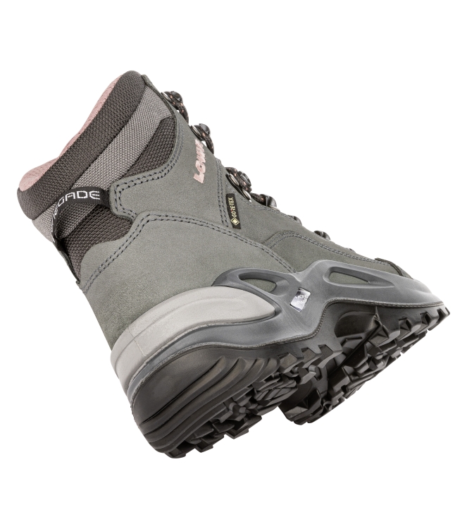 Lowa Lowa Renegade GTX Mid W wandelschoen 9789 graphite/rose LM321945 9789 graphite/rose Lowa wandelschoenen LM321945 lichtblauw bij Leerentveldvrijetijd.nl