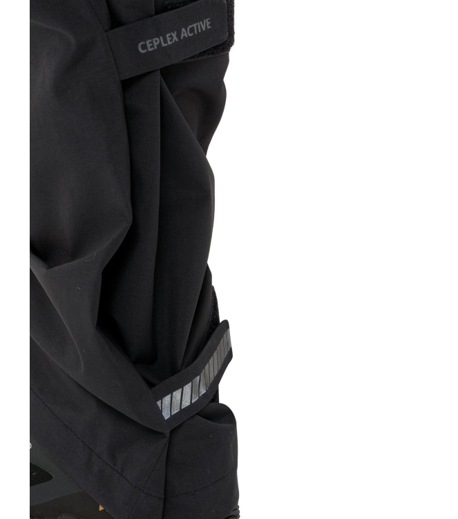 Vaude Vaude Women\'s Yaras Rain Pants IV 010_black 45551 010_Black Vaude broeken 45551 licht grijs bij Leerentveldvrijetijd.nl