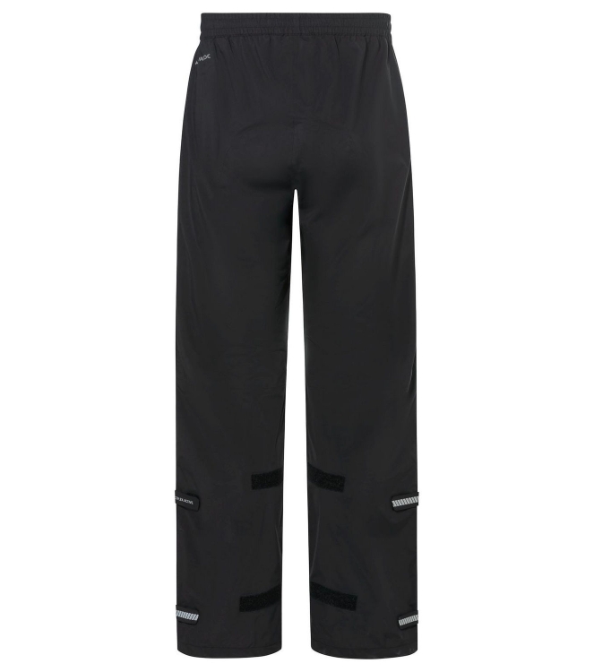 Vaude Vaude Men\'s Yaras Rain Pants IV 010_black 45605 010_Black Vaude broeken 45605 licht grijs bij Leerentveldvrijetijd.nl