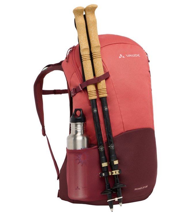 Vaude Vaude Women\'s Skomer Zip 22 dagtour rugzak 804_brick 47370 804_Brick Vaude tassen 47370 marine bij Leerentveldvrijetijd.nl