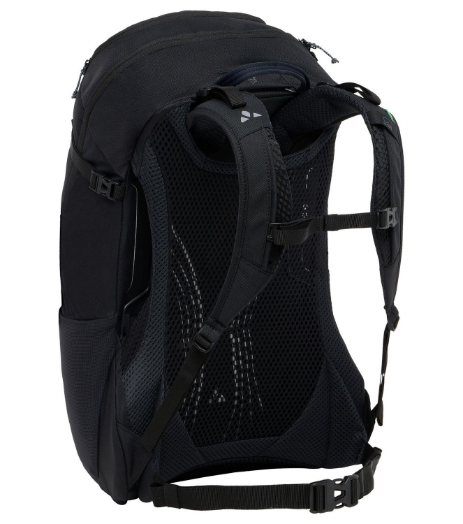 Vaude Vaude Women\'s Skomer Zip 22 dagtour rugzak 010_black 47370 010_Black Vaude tassen 47370 licht grijs bij Leerentveldvrijetijd.nl