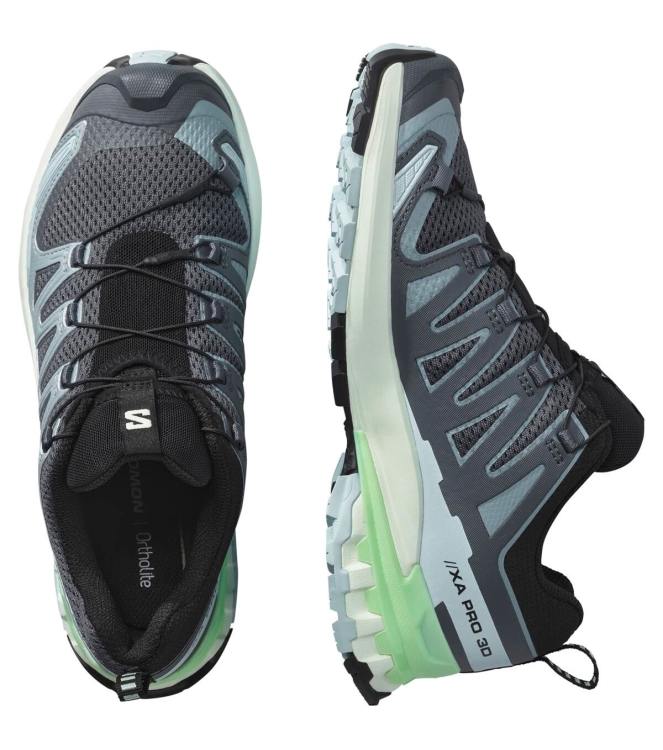 Salomon Salomon XA Pro 3D V9 W turbul/iced a/patin L47748000 Turbul/Iced A/Patin Salomon wandelschoenen L47748000 antraciet bij Leerentveldvrijetijd.nl