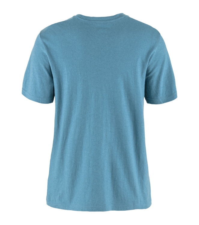 Fjällräven Fjällräven Hemp Blend T-shirt W 543_dawn blue F14600163 543_Dawn Blue Fjällräven fleeces en truien F14600163 antraciet bij Leerentveldvrijetijd.nl