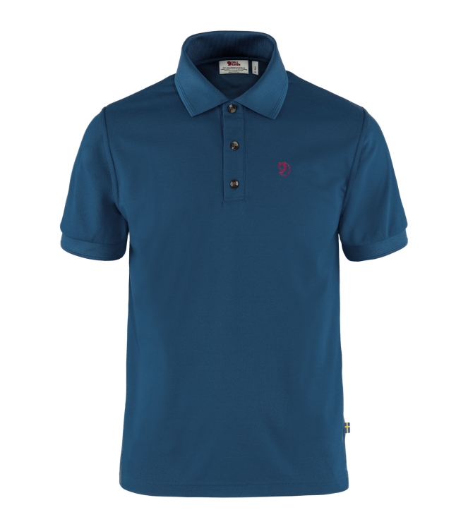 Fjällräven Fjällräven Crowley Pique Shirt M 520_uncle blue F81783 520_Uncle Blue Fjällräven fleeces en truien F81783 antraciet bij Leerentveldvrijetijd.nl