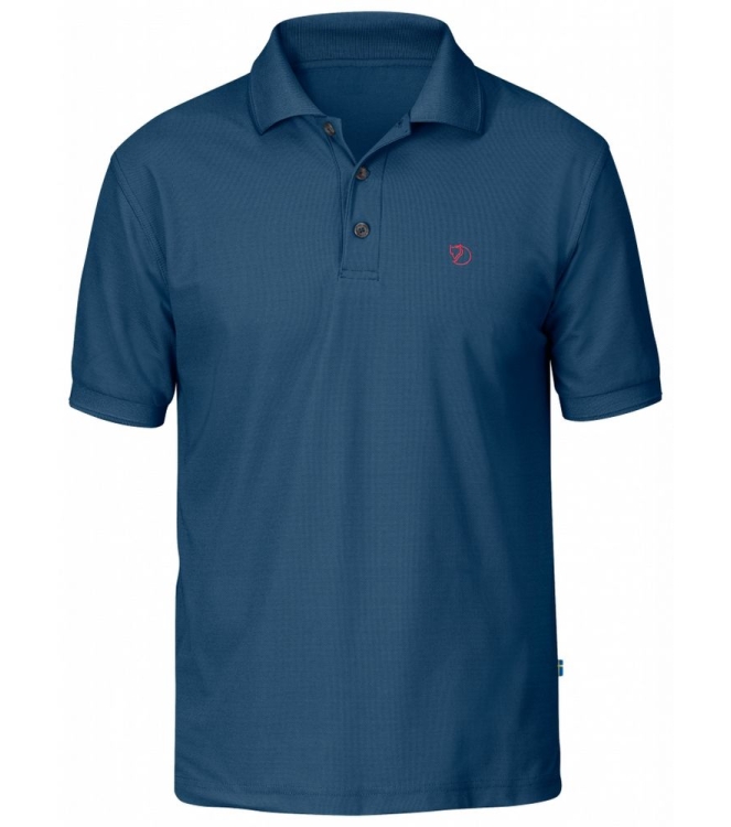 Fjällräven Fjällräven Crowley Pique Shirt M 520_uncle blue F81783 520_Uncle Blue Fjällräven fleeces en truien F81783 antraciet bij Leerentveldvrijetijd.nl
