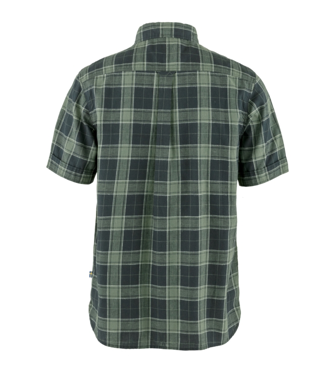 Fjällräven Fjällräven Ovik Travel Shirt SS M 555-614_dark navy-patina green F87039 555-614_Dark Navy-Patina Green Fjällräven fleeces en truien F87039 geen kleur bij Leerentveldvrijetijd.nl